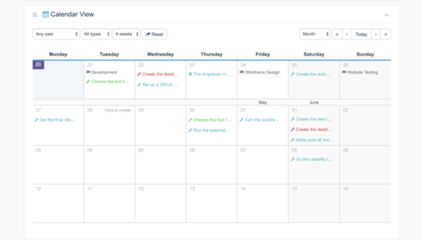 オリジナル共有カレンダー